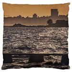 Cityscape Coastal Scene Montevideo Uruguay Large Cushion Case (Two Sides) Front