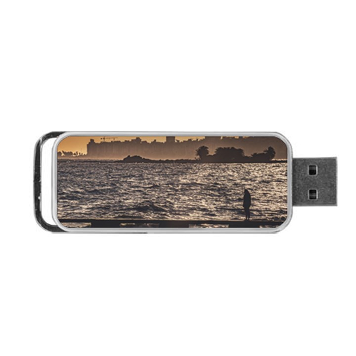 Cityscape Coastal Scene Montevideo Uruguay Portable USB Flash (Two Sides)