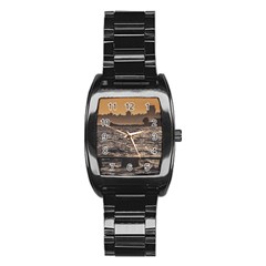 Cityscape Coastal Scene Montevideo Uruguay Stainless Steel Barrel Watch by dflcprintsclothing