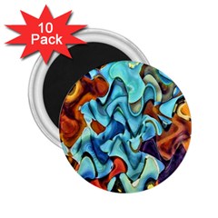 Abstrait 2 25  Magnets (10 Pack)  by sfbijiart