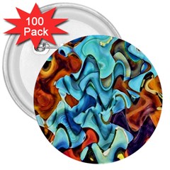 Abstrait 3  Buttons (100 Pack) 