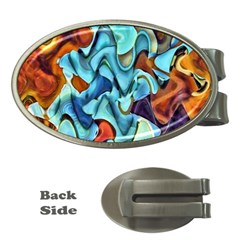 Abstrait Money Clips (oval) 