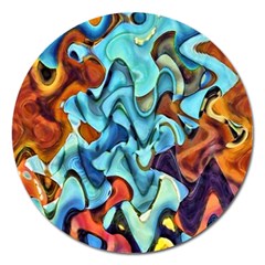 Abstrait Magnet 5  (round) by sfbijiart