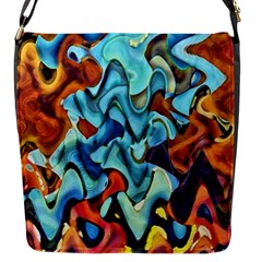 Abstrait Flap Closure Messenger Bag (s) by sfbijiart