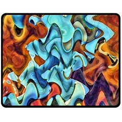 Abstrait Double Sided Fleece Blanket (medium)  by sfbijiart