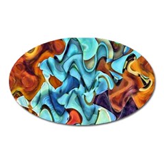 Abstrait 001 -1 (1)p Oval Magnet by sfbijiart