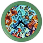 Abstrait 001 -1 (1)p Color Wall Clock Front