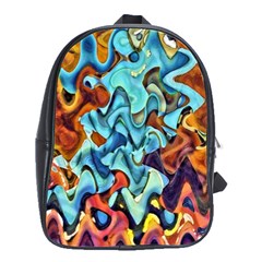 Abstrait 001 -1 (1)p School Bag (large) by sfbijiart