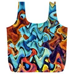 Abstrait 001 -1 (1)p Full Print Recycle Bag (xxl) by sfbijiart