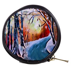 Paysage D hiver Mini Makeup Bag by sfbijiart