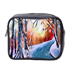 Paysage D hiver Mini Toiletries Bag (two Sides) by sfbijiart