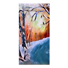 Paysage D hiver Shower Curtain 36  X 72  (stall)  by sfbijiart