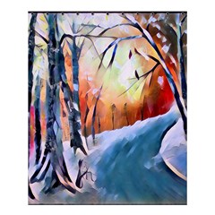 Paysage D hiver Shower Curtain 60  X 72  (medium)  by sfbijiart