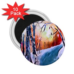 Paysage D hiver 2 25  Magnets (10 Pack)  by sfbijiart