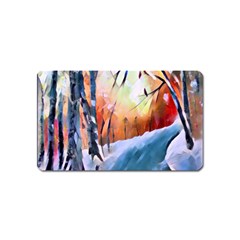 Paysage D hiver Magnet (name Card) by sfbijiart