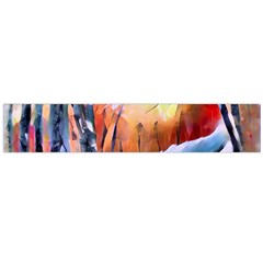 Paysage D hiver Large Flano Scarf  by sfbijiart