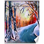 Paysage D hiver Canvas 11  x 14  10.95 x13.48  Canvas - 1