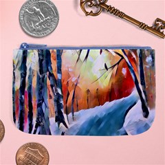 Paysage D hiver Large Coin Purse by sfbijiart