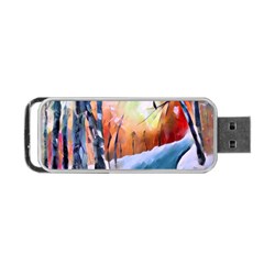 Paysage D hiver Portable Usb Flash (one Side) by sfbijiart