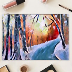 Paysage D hiver Cosmetic Bag (xxl) by sfbijiart