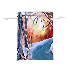 Paysage D hiver Lightweight Drawstring Pouch (m) by sfbijiart