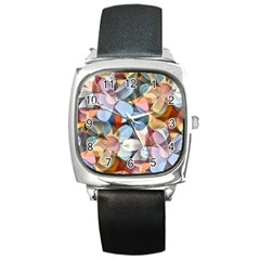 Multifleurs Square Metal Watch by sfbijiart