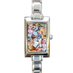 Multifleurs Rectangle Italian Charm Watch by sfbijiart