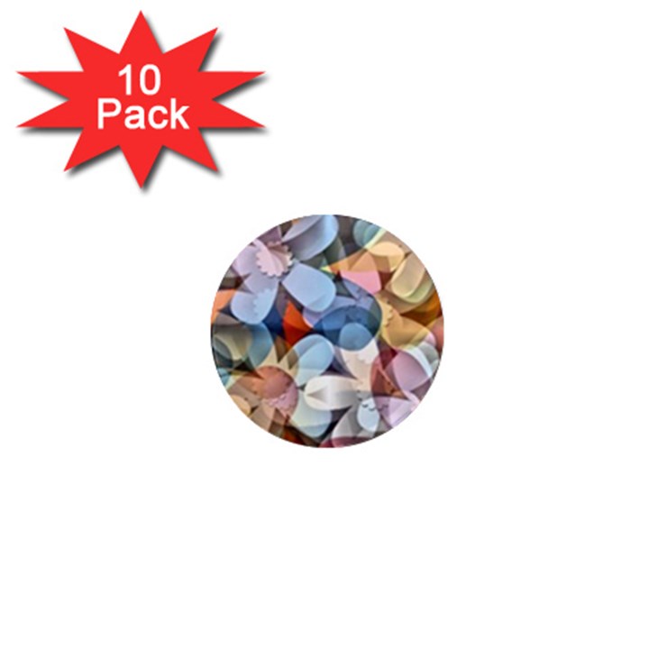 Multifleurs 1  Mini Magnet (10 pack) 