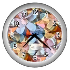 Multifleurs Wall Clock (silver) by sfbijiart