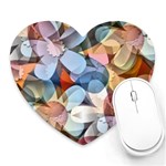 Multifleurs Heart Mousepads Front