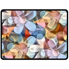 Multifleurs Double Sided Fleece Blanket (large)  by sfbijiart