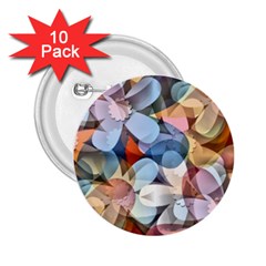 Multifleurs 2 25  Buttons (10 Pack)  by sfbijiart