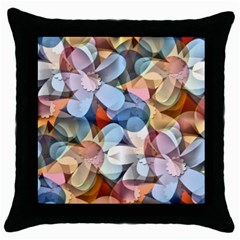 Multifleurs Throw Pillow Case (black) by sfbijiart