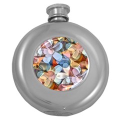 Multifleurs Round Hip Flask (5 Oz) by sfbijiart