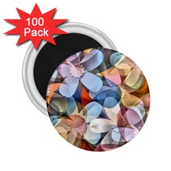 Motif Florale 2 25  Magnets (100 Pack)  by sfbijiart