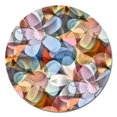 Motif Florale Magnet 5  (round) by sfbijiart