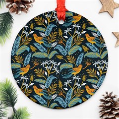 Tropical Bird Pattern Ornament (round) by designsbymallika