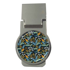 Tropical Bird Pattern Money Clips (round)  by designsbymallika