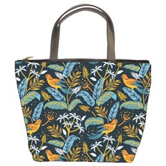 Tropical Bird Pattern Bucket Bag by designsbymallika