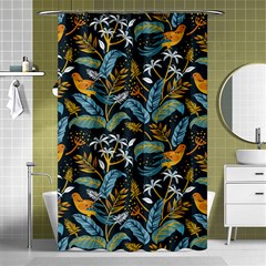 Tropical Bird Pattern Shower Curtain 48  X 72  (small)  by designsbymallika