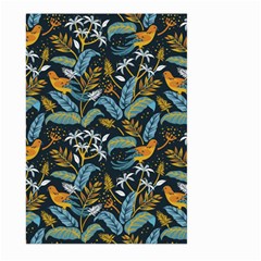 Tropical Bird Pattern Large Garden Flag (two Sides) by designsbymallika