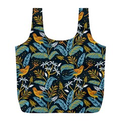 Tropical Bird Pattern Full Print Recycle Bag (l)