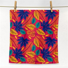 Beautiful Pink Tropical Pattern Face Towel by designsbymallika