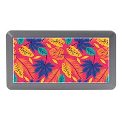 Beautiful Pink Tropical Pattern Memory Card Reader (mini) by designsbymallika