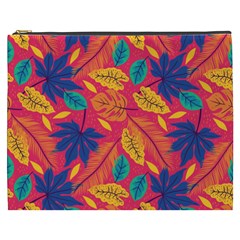 Beautiful Pink Tropical Pattern Cosmetic Bag (xxxl) by designsbymallika