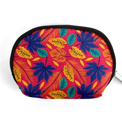 Beautiful Pink Tropical Pattern Accessory Pouch (medium) by designsbymallika