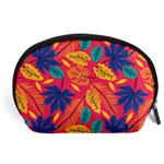 Beautiful Pink Tropical Pattern Accessory Pouch (Large) Front