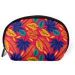 Beautiful Pink Tropical Pattern Accessory Pouch (Large) Back