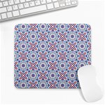 Blue Tile Pattern Large Mousepads Front