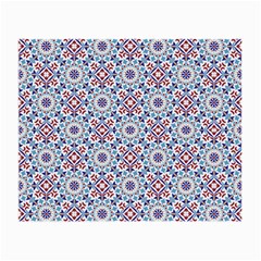 Blue Tile Pattern Small Glasses Cloth by designsbymallika